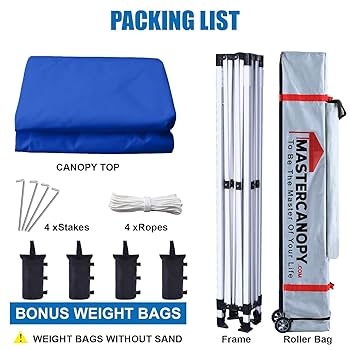 Amazon.com : MASTERCANOPY Pop Up Canopy Tent Commercial